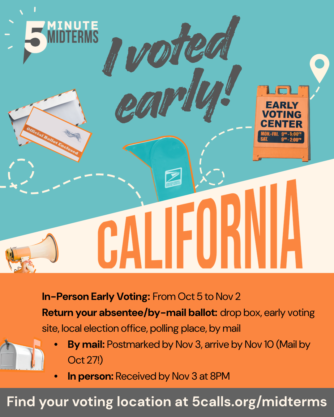 I voted early! share image, vertical crop